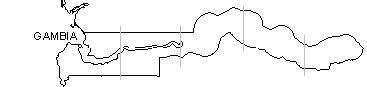 gambia outline map