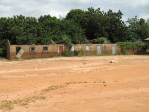 roofless classrooms at Albreda LBS 