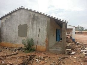 work progressing on the new staff quarters 