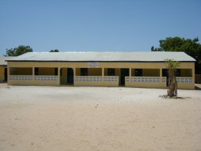 The completed staff quarters