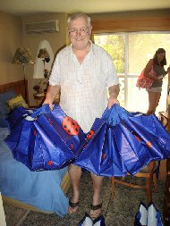 experiment bags ready for the workshops