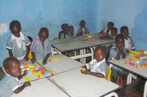 The youngest class at Humanity nursery