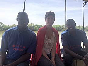 Wandifa, Tina and Yanks on the boat