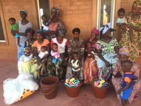 Mothers and children at the health centre