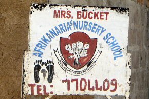 sign at Mrs Bucket's Nursery