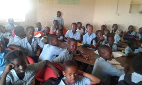 Children at Yundum Barracks School