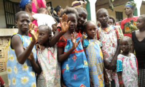 children at the Kanikunda compound