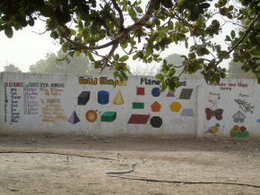 Part of the wall at Misera School