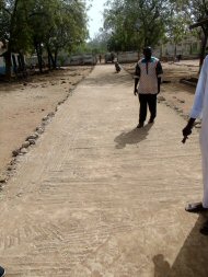 concrete walkway at Pakalinding School gives wheelchair access