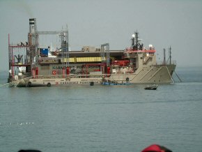 The power ship at Banjul