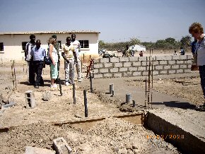 Work in progress on the Yundum Barracks Schools' Library