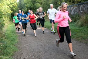 Carol training for her half marathon 