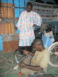 building a wheelchair in FfDP workshops