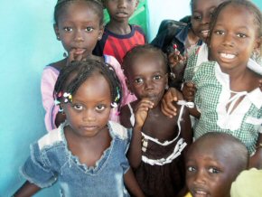 some of the children at Hilary Emery School