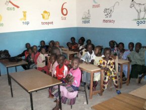 Hilary Emery children in one of the new classrooms