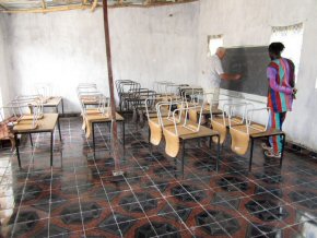 new floor in second classroom