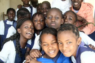 Gambian school children