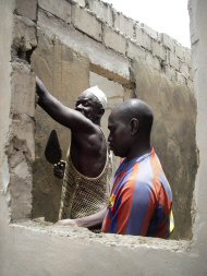 head builder Modou and Camera hard at work