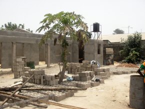 a few blocks left in what will become the playground