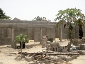 a few blocks left in what will become the playground