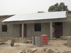 roof cladding in place