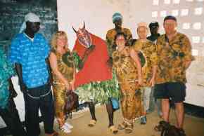 Jon, Shirley, Linda and Doug meet a traditional dancer