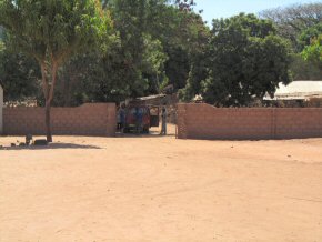 new wall around the school compound