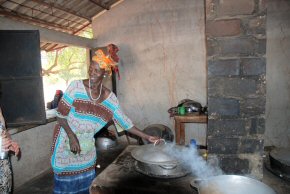 A happy cook with a repaired oven