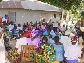 Bakary Gitteh talking about the Pageant Loan scheme