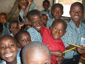 children posing for the camera