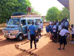 boarding the bus 