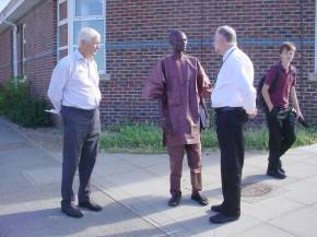 Bakary Gitteh is welcomed to Weald School