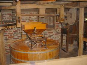 grindstone in the flour mill at Singleton