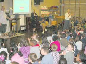 Pageant presentation to Gallions Mount School