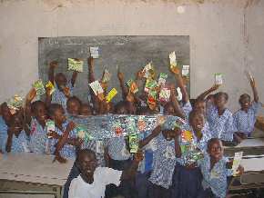 Abuko children with their seeds