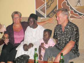 Jackie & Vic Edwards with Fatoumatta & Musa