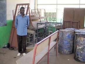 the metalwork room at Crab Island UBS