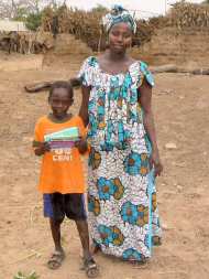 Lamin Jammeh and his mum