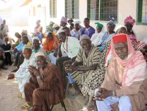 Bakalarr village elders and teachers