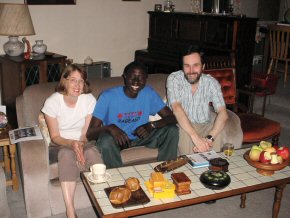 Omar with Carolyn and Fred King