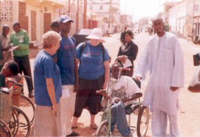 street scene outside the FfDP workshop