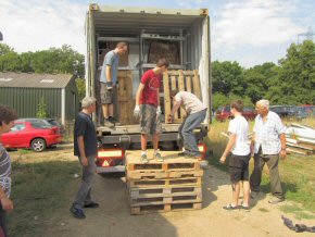 loading the final pallets