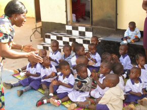 Children at Unity Daycare Centre