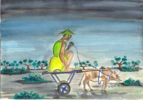 Ousman Sowe's picture 'Bullock Cart'