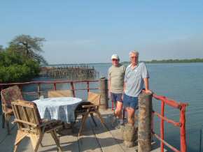 Nick & Tim relax at the Bintang Bolong Lodge