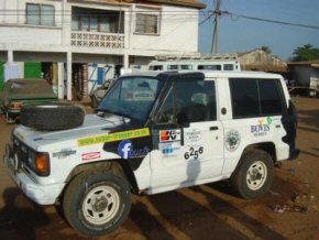 Super Trooper at the end of the Challenge in Banjul