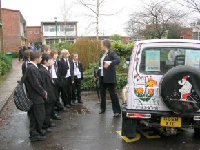 Chris Edwards, Head of Ringwood School, explains about the drive