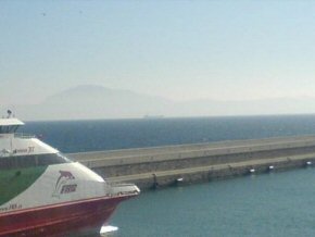 Africa seen a cross the straits from Gibraltar