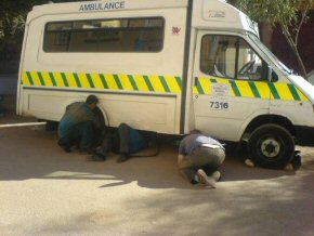 IceCold's ambulance having UJ surgery