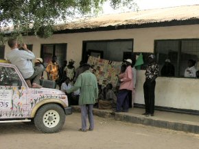 The IceCold jeep at Bakalarr school